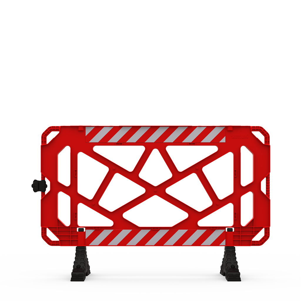Bariera Modulara pentru Semnalizare Lucrari, 150×100 cm, Roșu