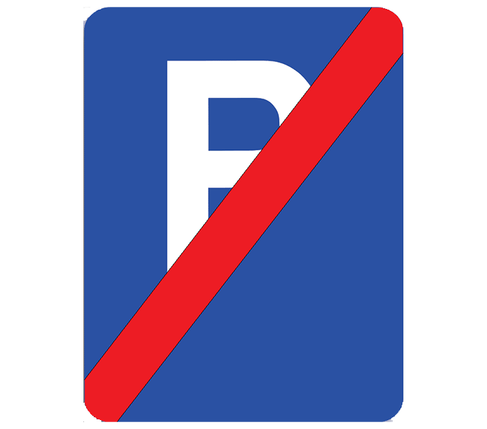 Parcare interzisă, indicatoare rutiere
