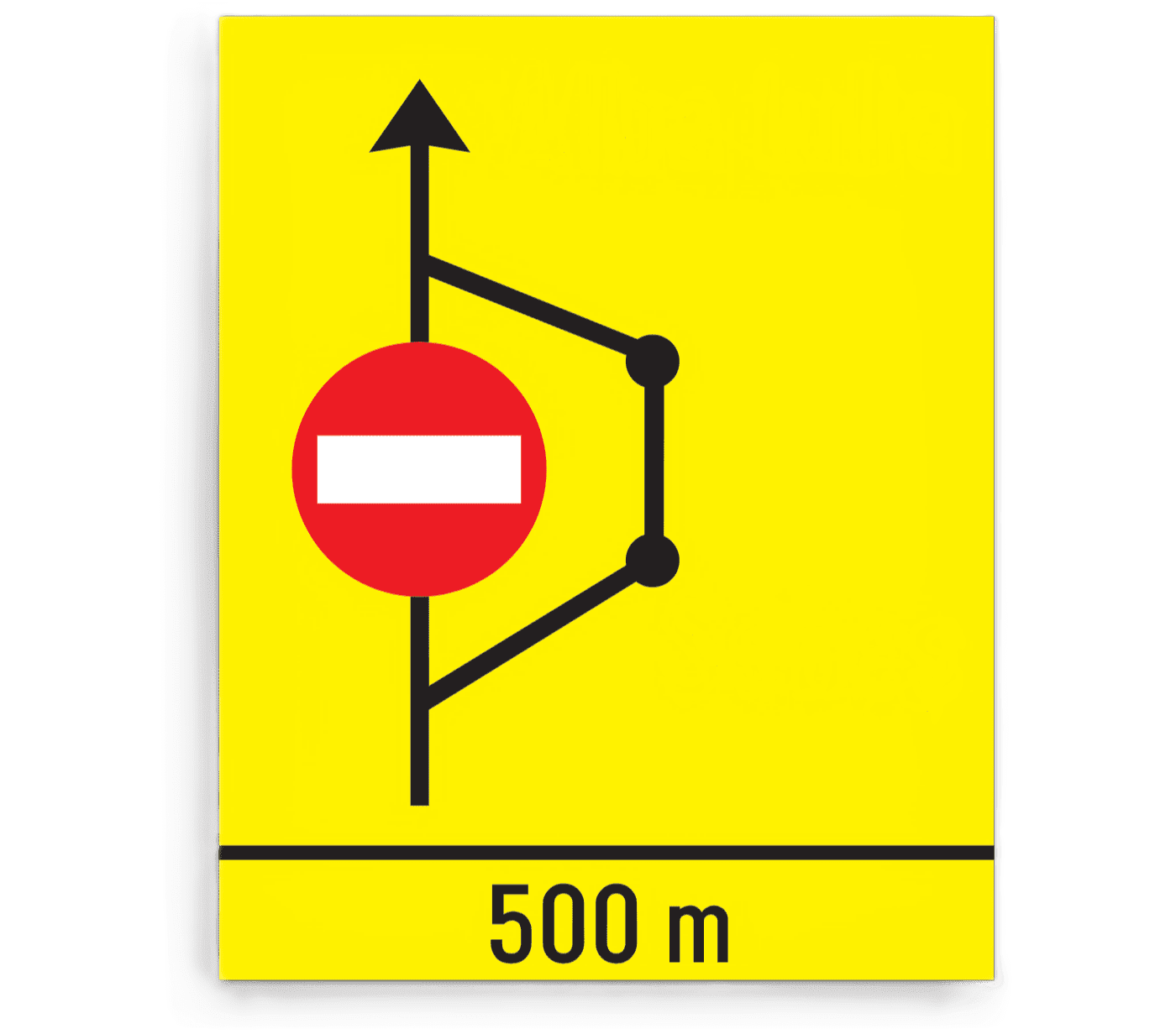 Presemnalizarea rutei ocolitoare, indicatoare rutiere