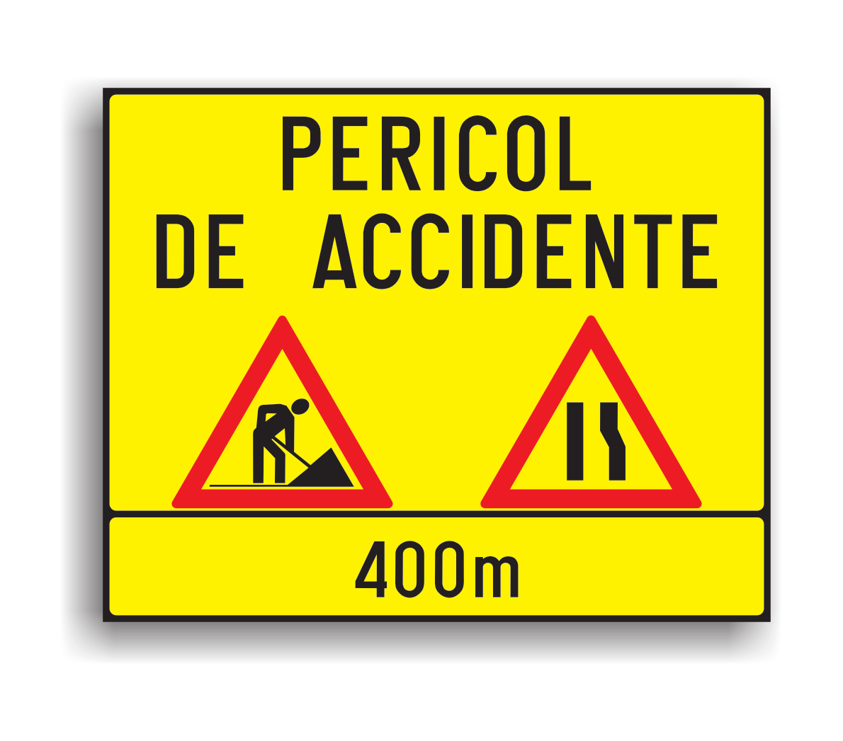 Presemnalizarea unui sector cu circulație alternantă, indicatoare rutiere