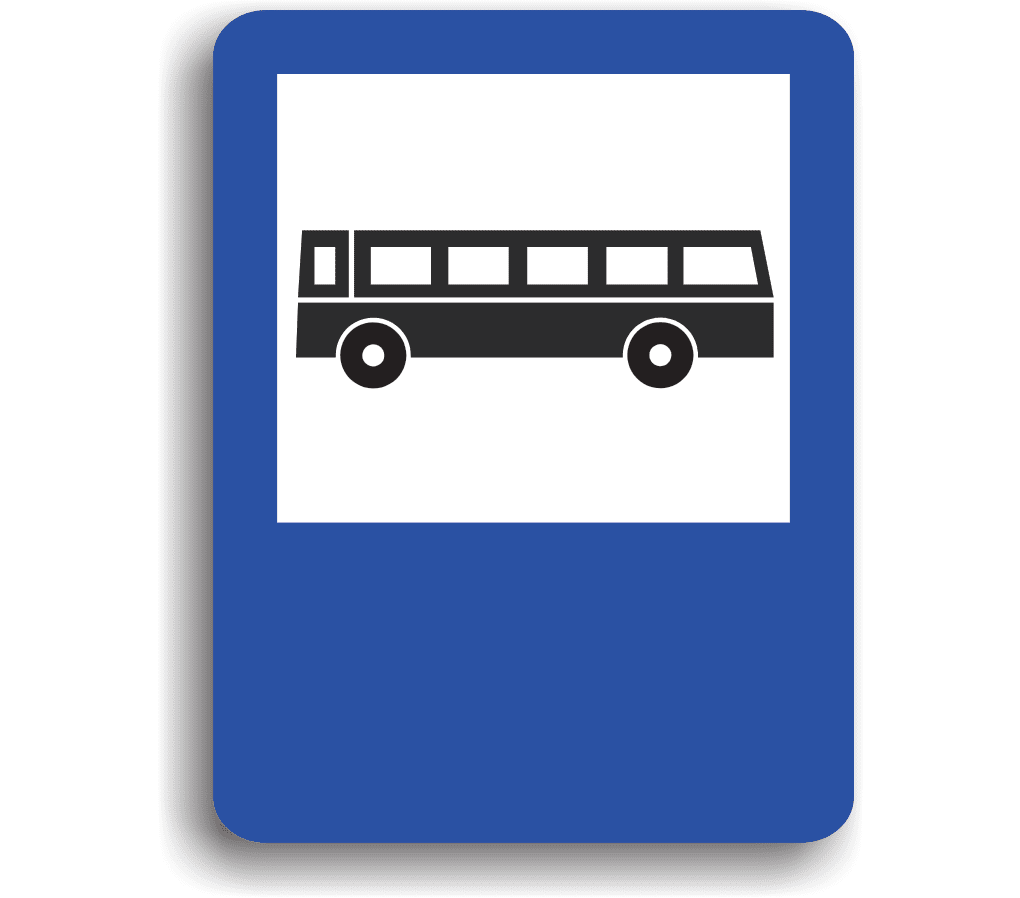 Stație de autobuz, indicatoare rutiere